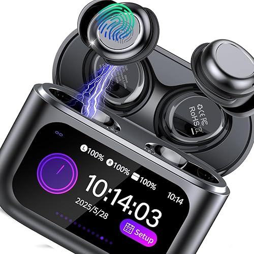 ZYHKON Bluetooth Kopfhörer mit HiFi Sound/5 EQ-Modi/ENC Noise Cancelling, Wirele