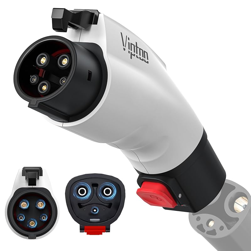 Adaptador VIPTOO Tesla para J1772, 60 A, 250 V, NACS, branco