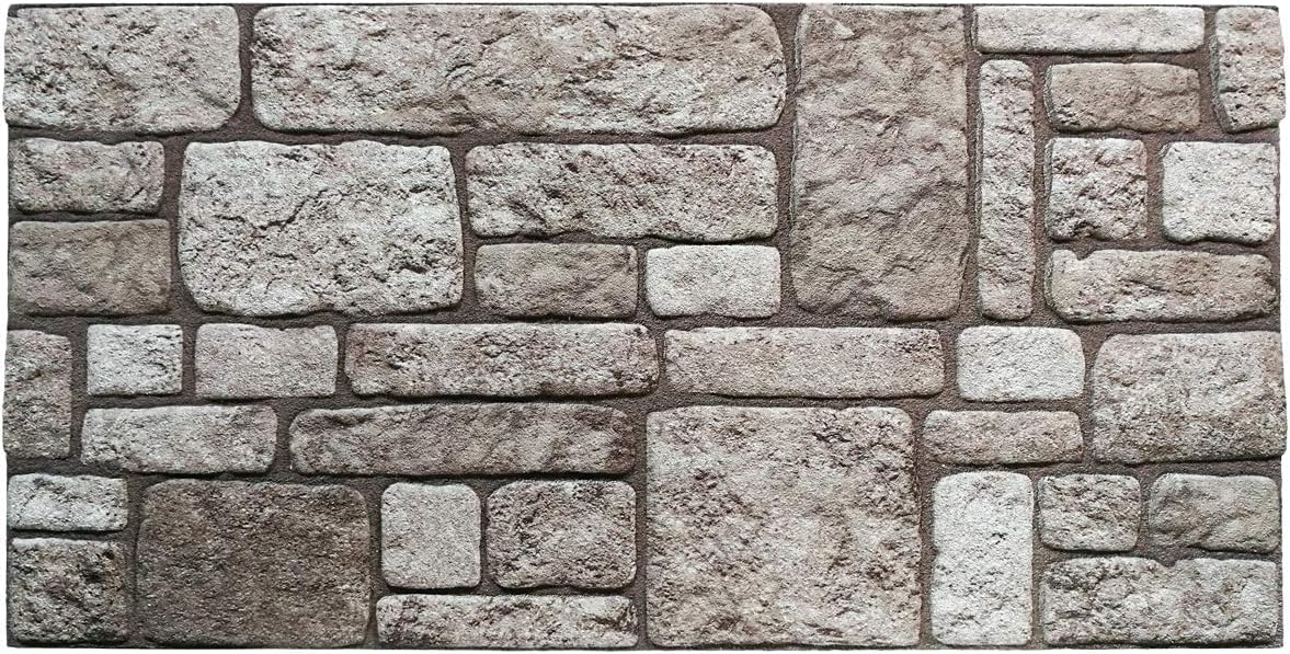 Pannello finta Pietra in EPS Resinato Misura 100x50 cm Spessore 2 Cm - CASTELLO - RETAIL BOX da 10 pannelli (sviluppano 5 MQ)
