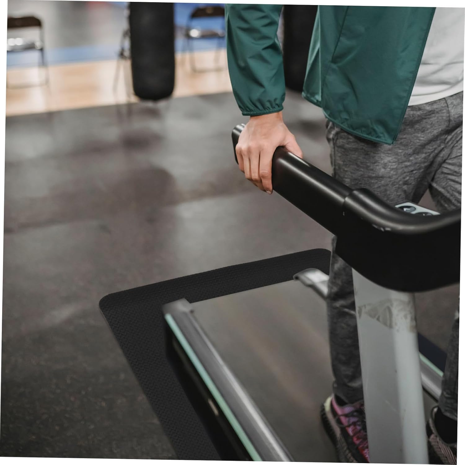 Treadmill Mat for Hardwood Floors Noise-reducing Exercise Equipment Mat Rubber Workout Pad