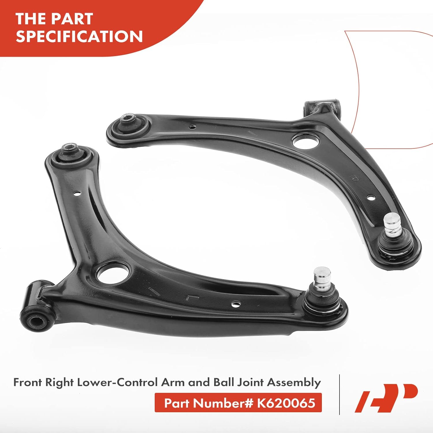 A-Premium 10Pcs Front Suspension Kit, Lower Control Arm with Ball Joint, Sway Bar, Tie Rod End, Strut Coil Assembly, Compatible with Dodge Caliber 2007-2012, 2.0L 2.4L