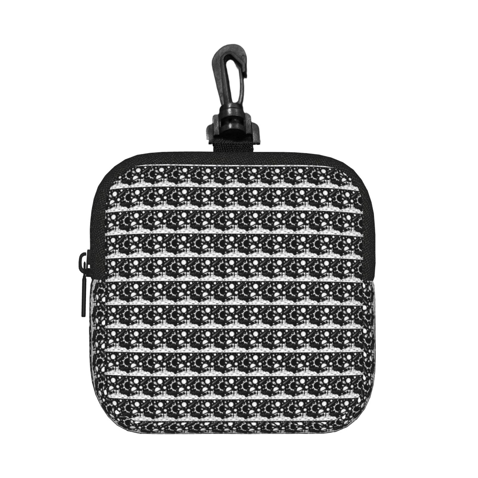 Astronaut Print Square Storage Bag Travel Toiletry Cosmetic Organizer Pouch Lightweight Reusable