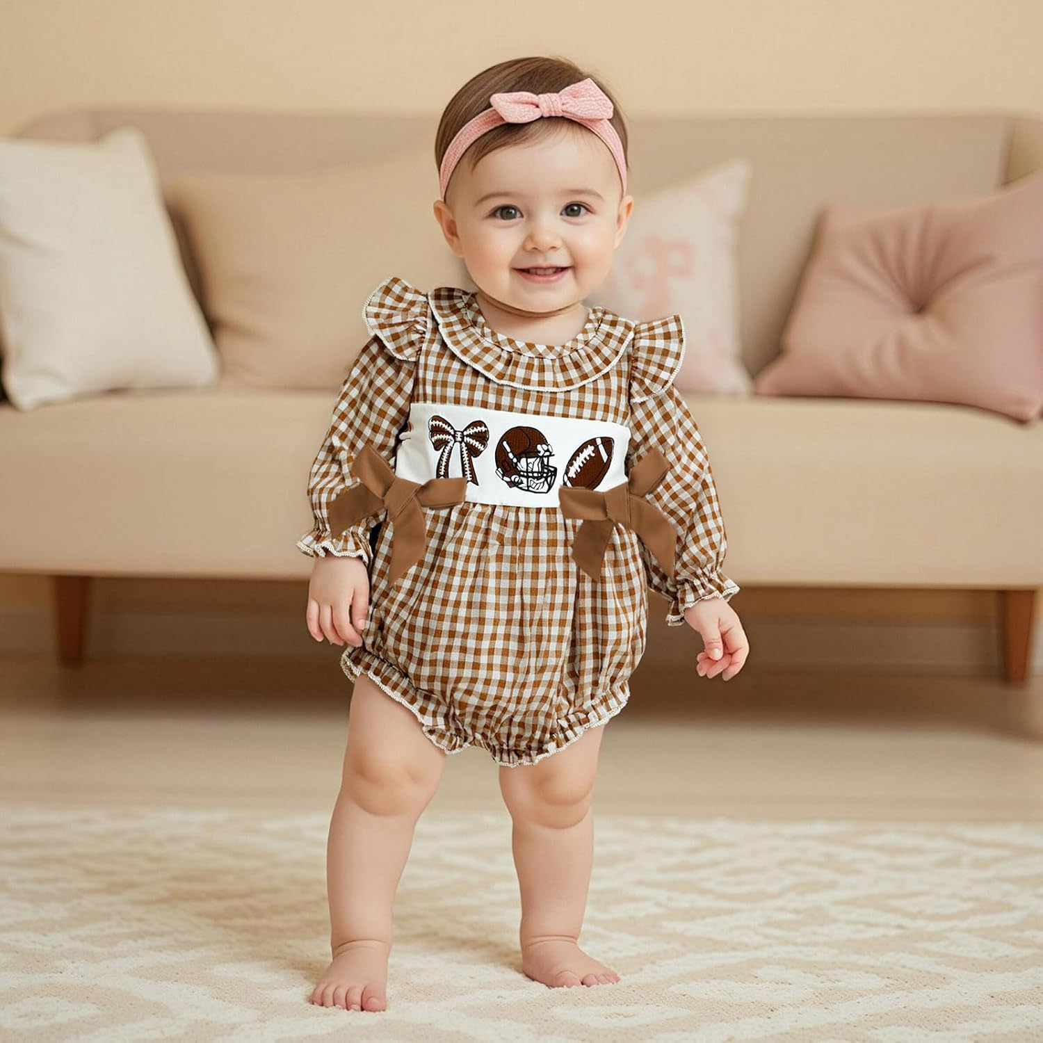 FYBITBO Baby Girl St Patricks Day Outfit Lucky Charm Smocked Bubble Romper My First St Patricks Day Onesie Newborn Clothes - Image 4