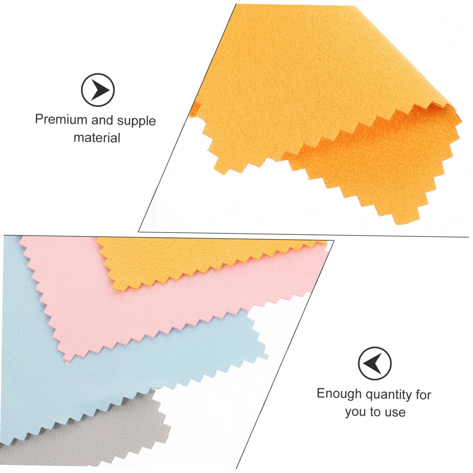 Artibetter 5 Set Panno per Pulizia Gioielli Microfibra per Argento E Assorbe Polvere E Impronte Riutilizzabile E Morbido per Accessori E Superfici 15 Pezzi * 5
