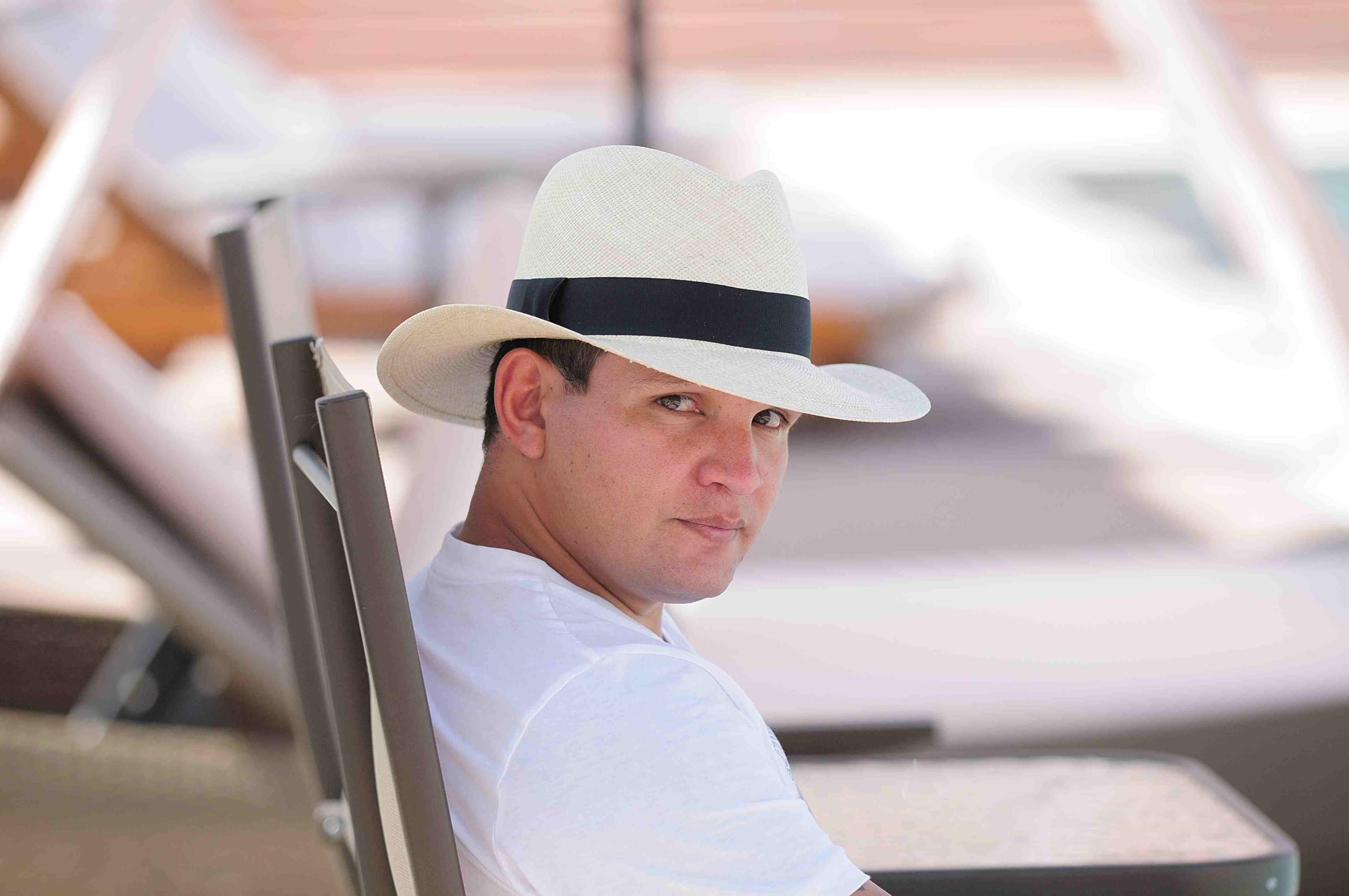 Gamboa Protezione Solare UPF 50+ Cappello Panama per Uomo e Donna Cappello di Paglia Tesa Larga