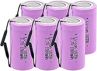 18350 Ba 3.7V 1500Mah   High Drain Batteries 10A Bateria,6PCS