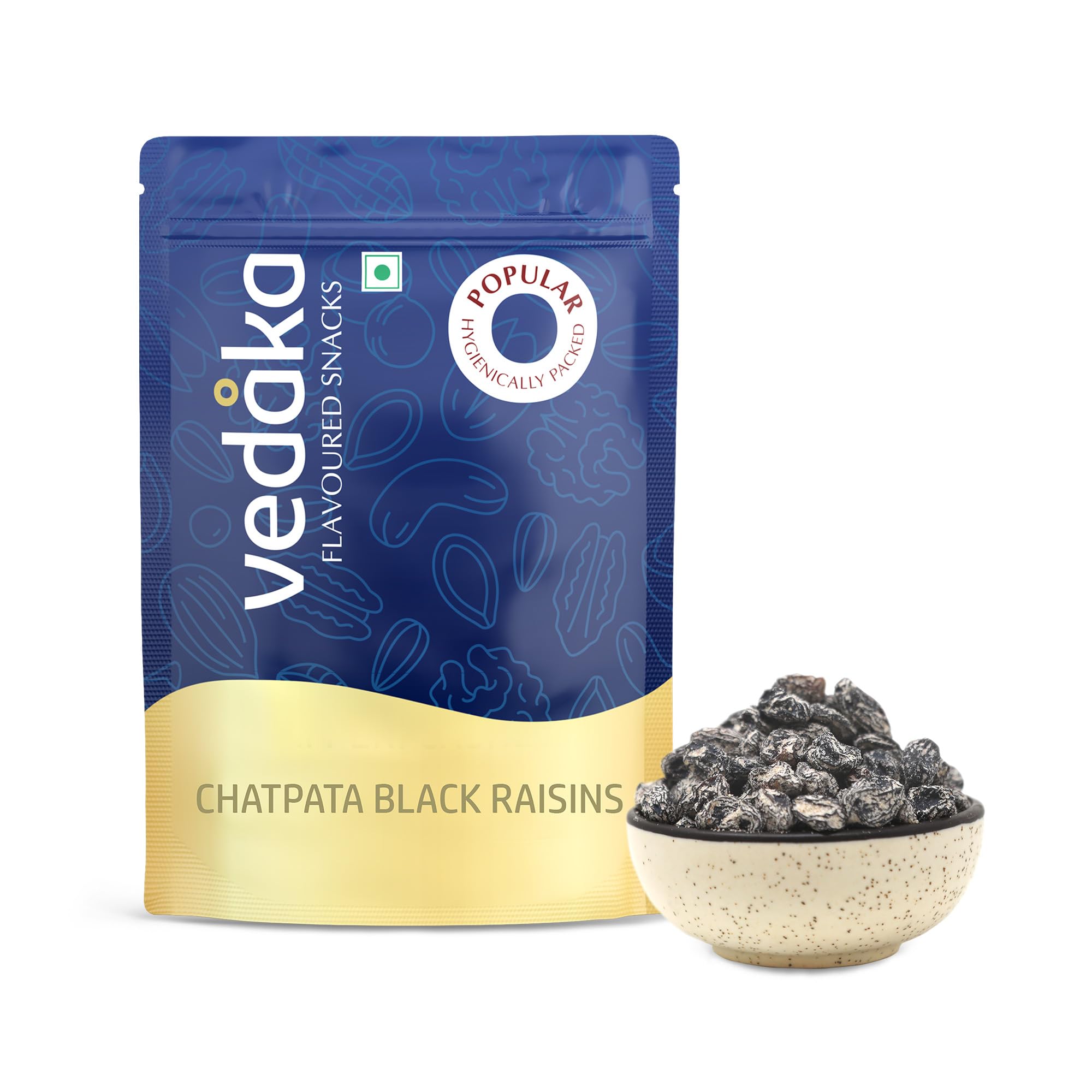 Vedaka Chatpata Black Raisin 200 g | Flavoured Black Raisin | Premium Snacking| Resealable Pouch - Fresh (B0BVVVMBG8) Amazon Price History, Amazon Price Tracker