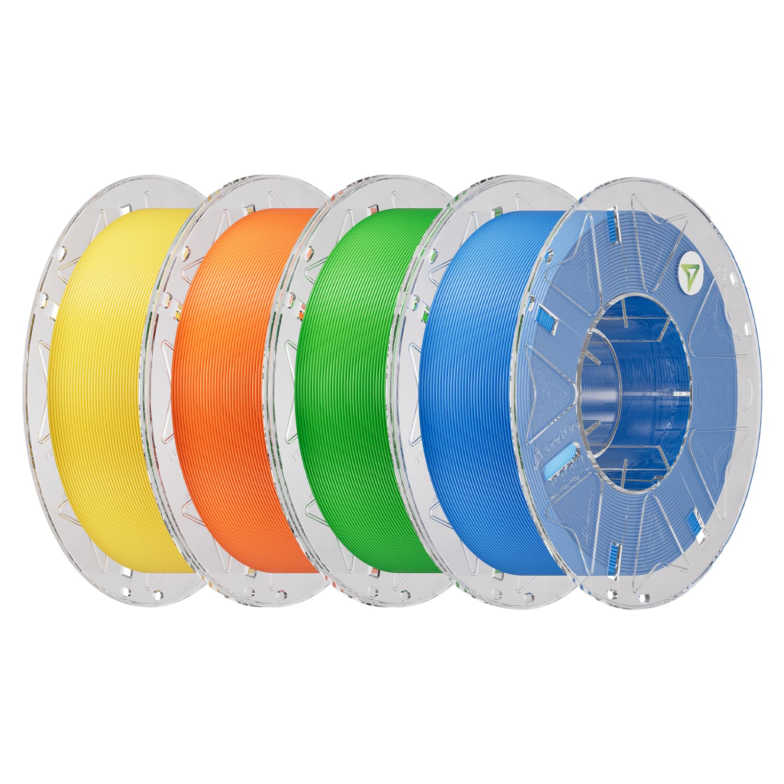 Creality Hyper PLA Filament 4KG,Yellow &amp; Orange &amp; Green &amp; Blue, 4-Pack