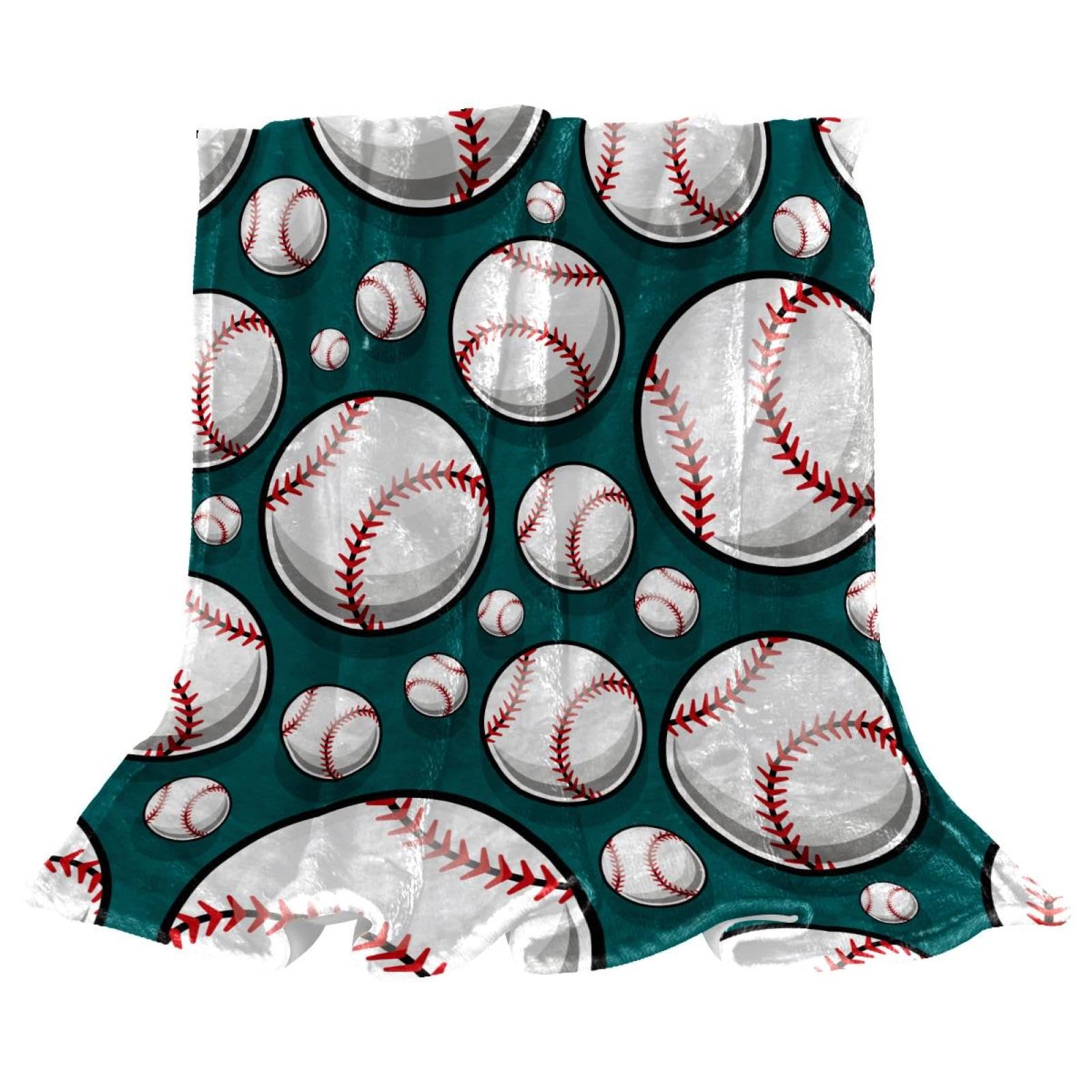 Couverture polaire baseball plaid douillet pour des instants complices