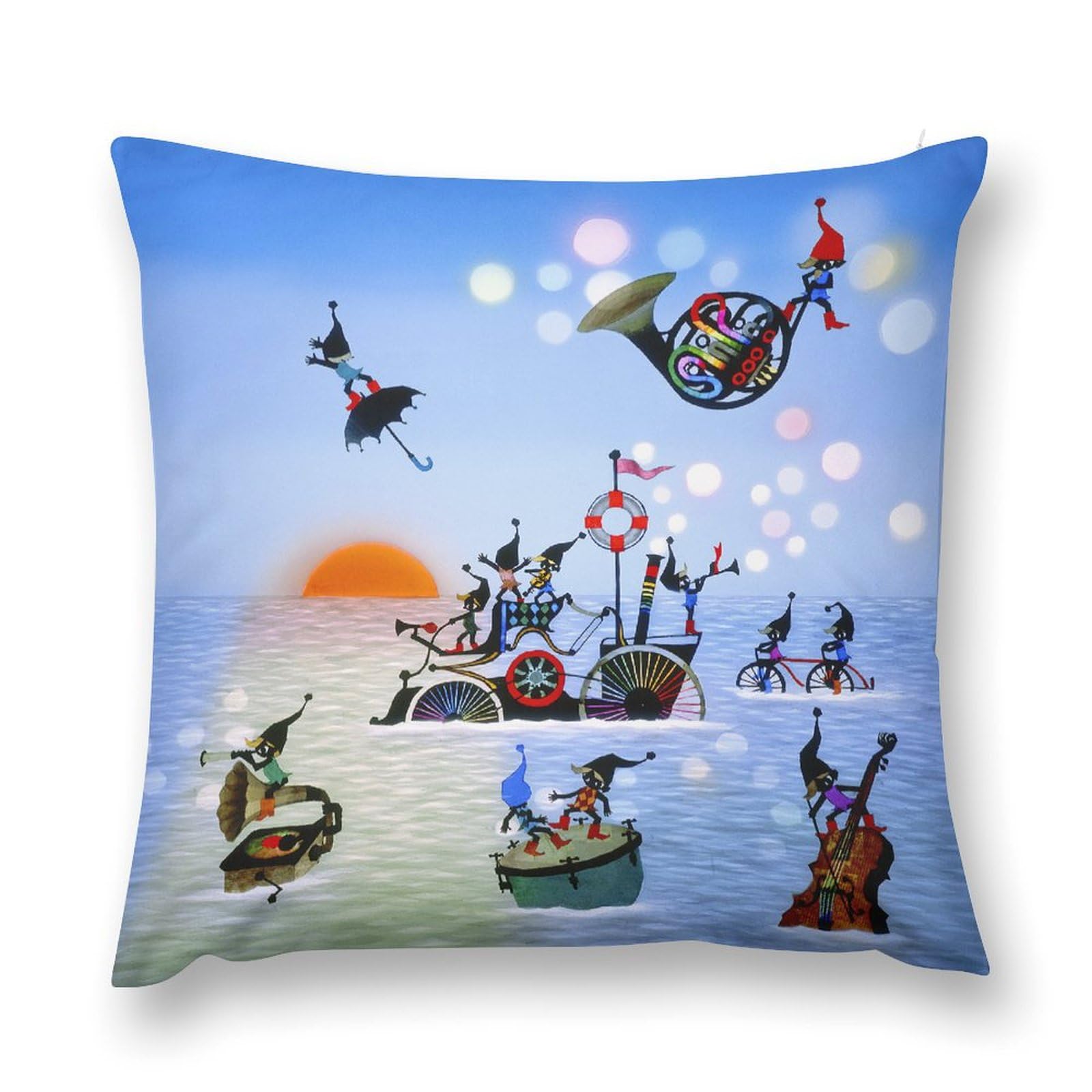 Amazon｜藤城清治 こびとの旅立ち 抱き枕カバー 抱きまくら クッション  