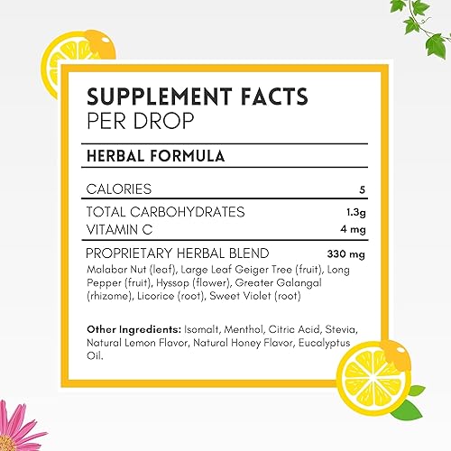 Miniatura 6 de HERBION Naturals - Gotas para la tos, sin azúcar con stevia, suplemento dietético, alivia la tos, para adultos y niños mayores de 6 años, 125 gotas