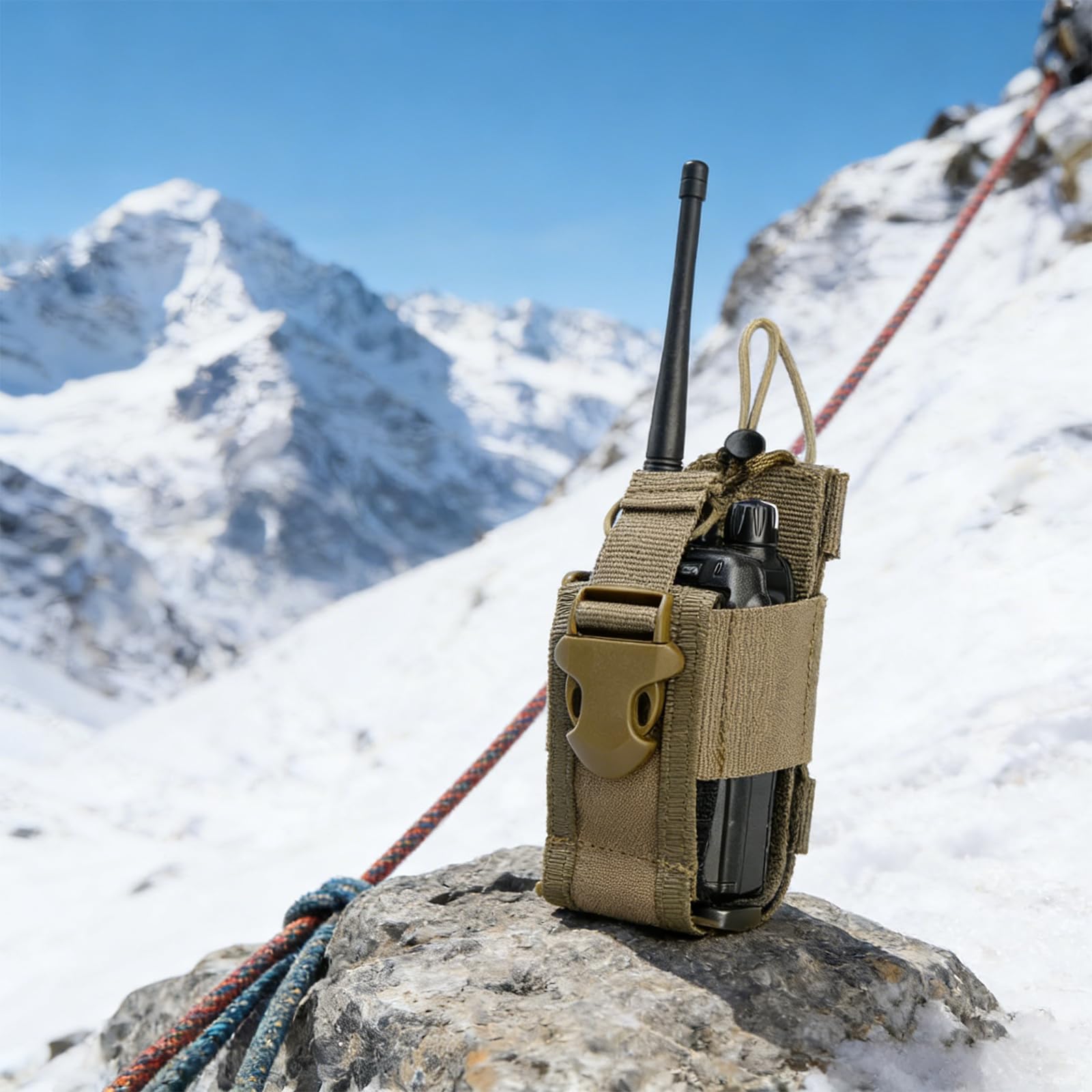 Paquete de 3 fundas universales para walkie talkie con hebilla ajustable, bolsa de radio y funda para radio bidireccional — view 8
