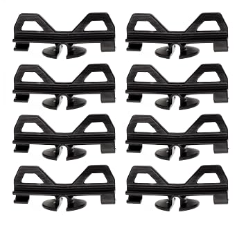 10 Pcs Electric Fence Tightener Wire Tensioner Insulator, Plastic Cord Tensioners, Black