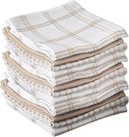 Vista 28 de T-Fal Paños de Cocina Premium con Textura de Waffle: Altamente Absorbentes, Súper Suaves y Duraderos - 100% Algodón, 12"x13" Toalla Plana