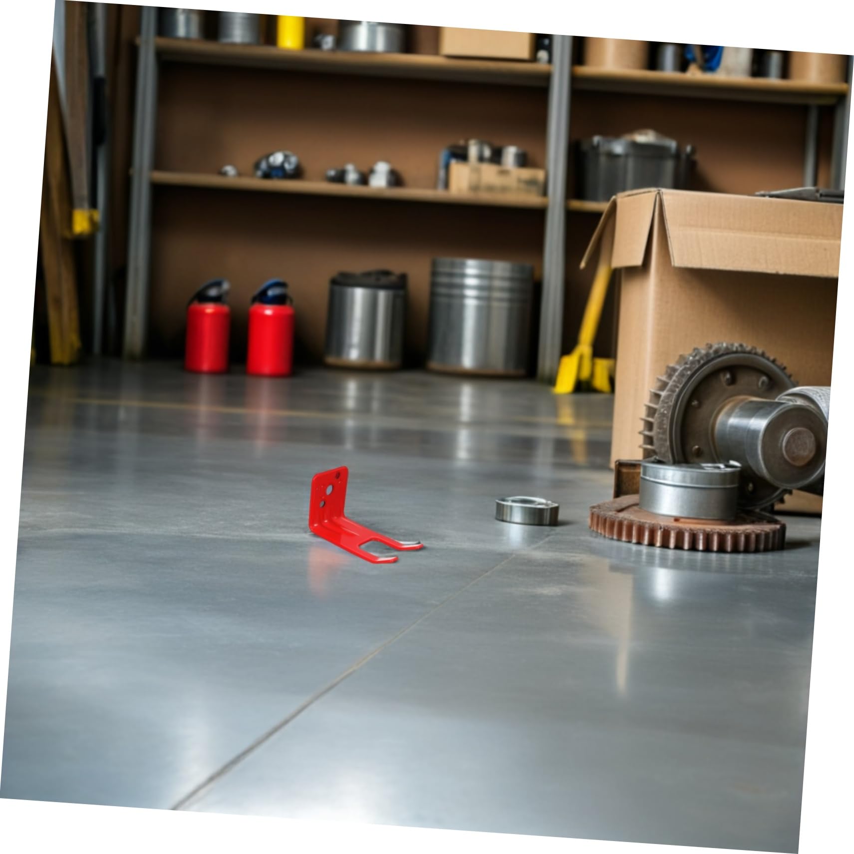 UKCOCO Estante Para Extintores Metálico Soporte De Pared Para Extintor Rojo Gancho De Pared Para Extintor Para Cocina y Oficina Fácil Instalación