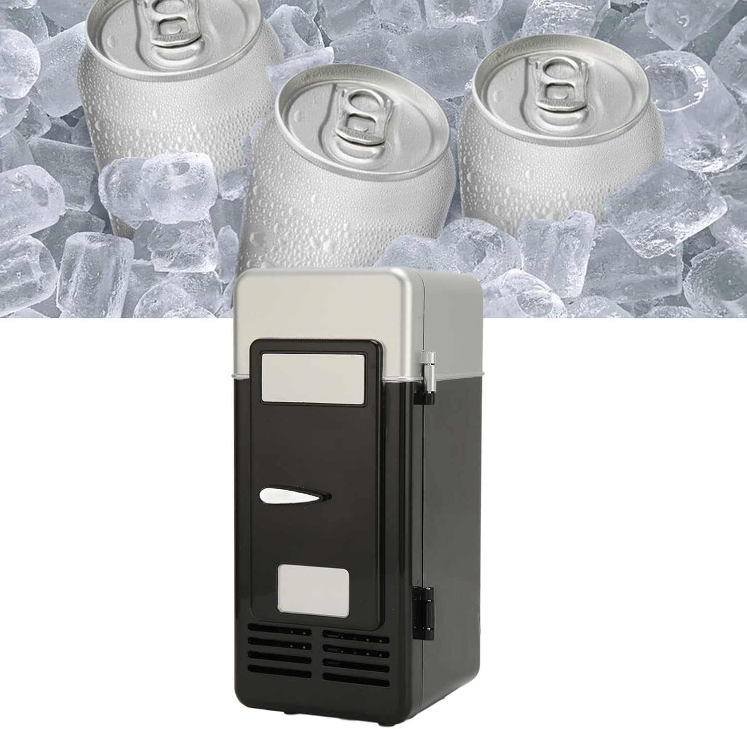 Mini Fridge, USB Coke Cooler Low Decibel, Portable Mini Fridge