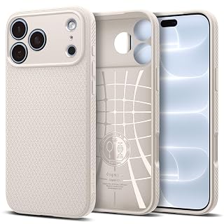 Spigen Liquid Air for iPhone 17 Pro / 18 Pro Case, Natural Titanium