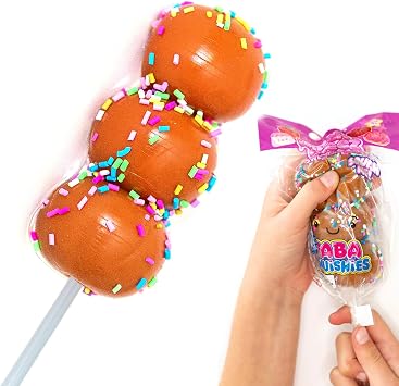 Taba Squishy Sweet Friends - 3 Taba Squishies on a Stick - Squish, Squeeze, Great for Stress Relief - Sensory / Fidget Play Food Squishy Toys for Kids and Adults