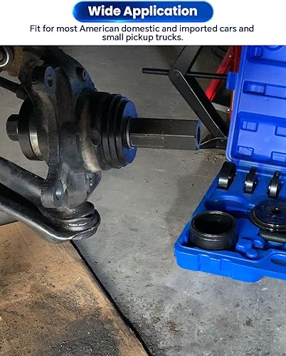 Miniatura 5 de ATPEAM Kit de prensa de rodamientos de rueda de 24 piezas para tracción delantera Juego de extracción e instalación de cojinetes universales