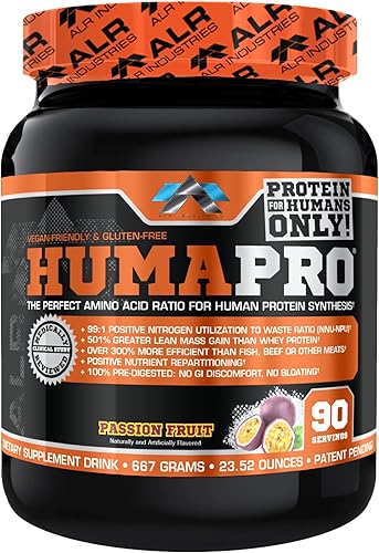 Vista 42 de Matriz de proteínas formulado para seres humanos Humapro de ALR Industries, menos residuos. Gana masa muscular magra., ALR1018/1588/1501, 1, 1