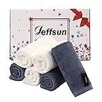 Wash Cloths 6 Pack, Super Soft and Gentle Face Towel on Sensitive Skin, Reusable Makeup Remover Eraser, 13x13 inch Large Washcloths for Face and Body, Easy to Clean Slate Blue Facial Cleaning Cloths