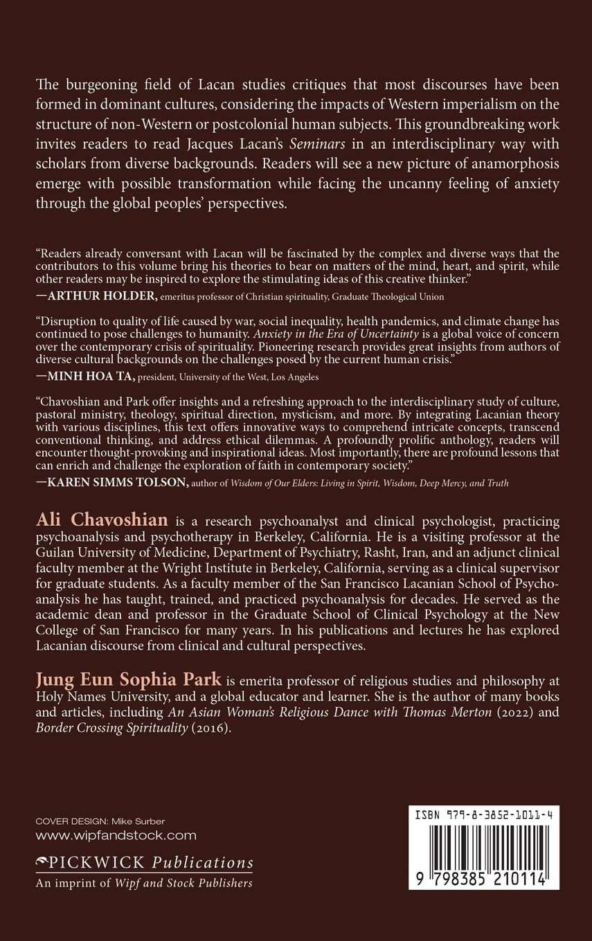 Anxiety in the Era of Uncertainty: An Interdisciplinary Reading of Lacan's Seminars