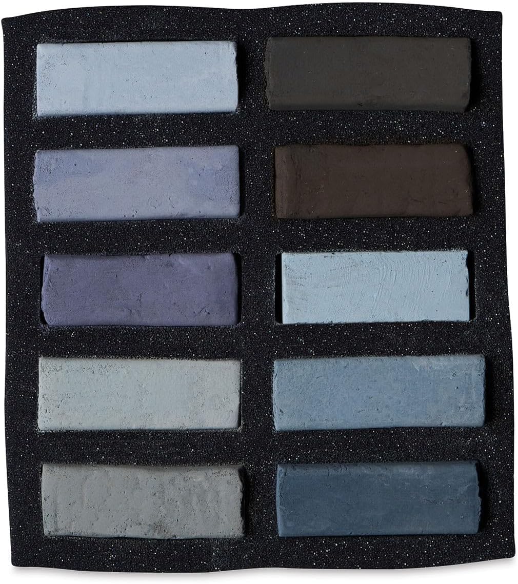 Art Spectrum Extra Soft Square Pastels - Warm Greys, Set of 10