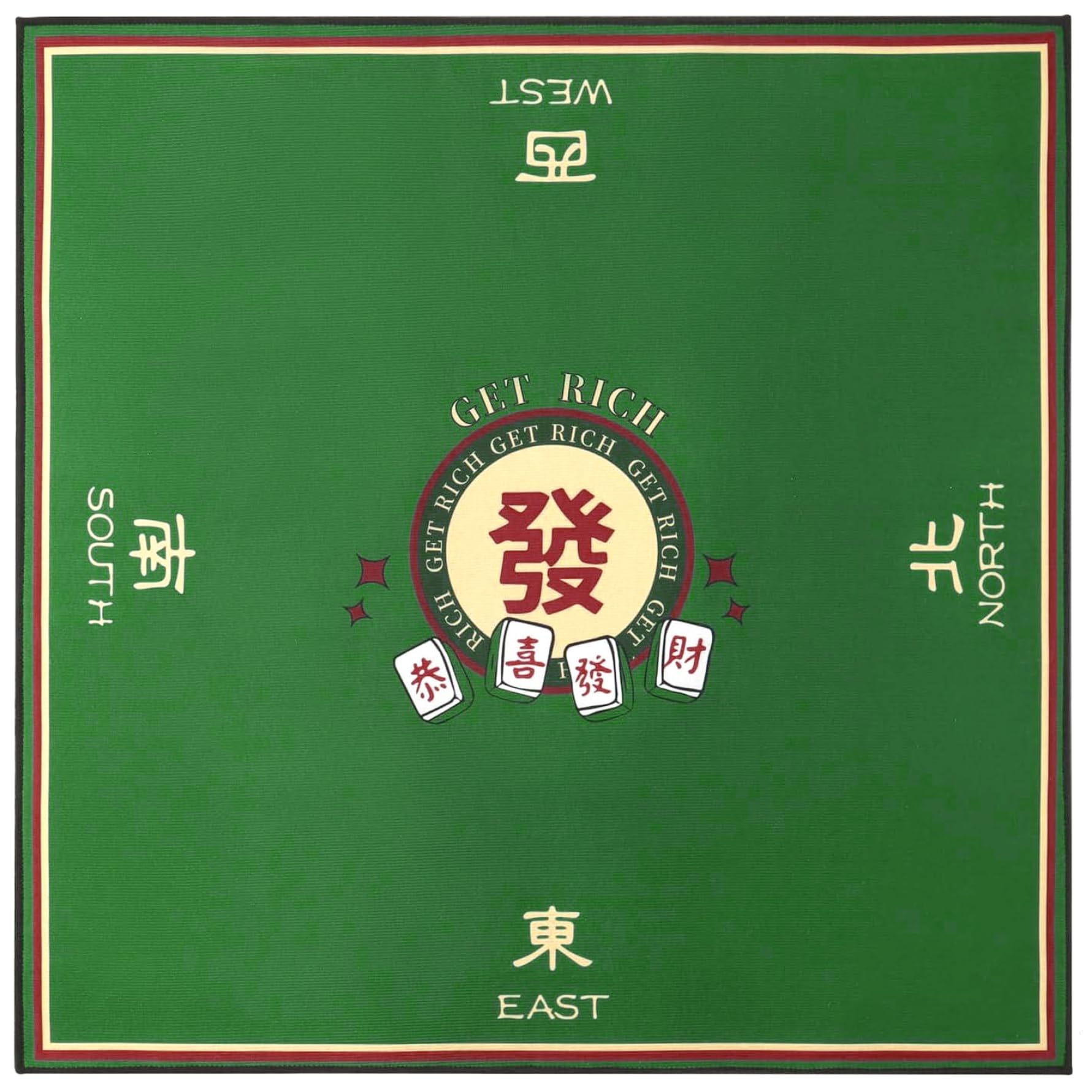 Tapis de Table Mahjong | Tapis de Mahjong, Table 81, 3 x 81, 3 cm, Housse antidérapante pour réduction du Bruit, Jeu Enroulable pour Poker, Jeux Cartes, Jeux société et tuiles