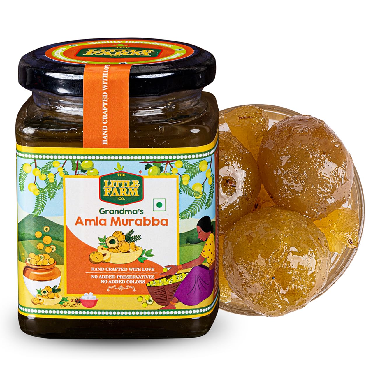 THE LITTLE FARM CO Amla Murabba - Amla ka Murabba | Awla Murabba | Farm Fresh amla | Indian Gooseberry Pickle | No Added Preservatives, No Artificial Flavours | Traditional Recipe, 300 G-picture-17