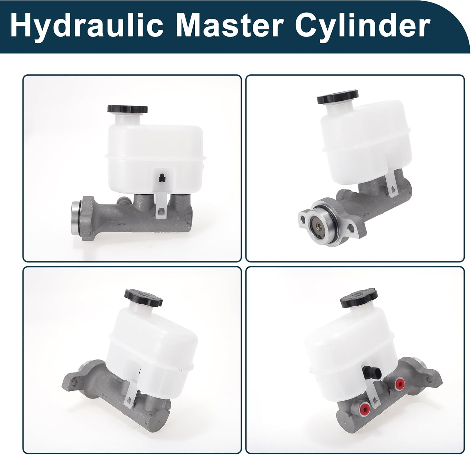 Brake Master Cylinder with Reservoir No.15844166/M630453 for Chevrolet Avalanche 2007-2008 Hydraulic Master Cylinder Aluminum Alloy,Plastic 1 Pc