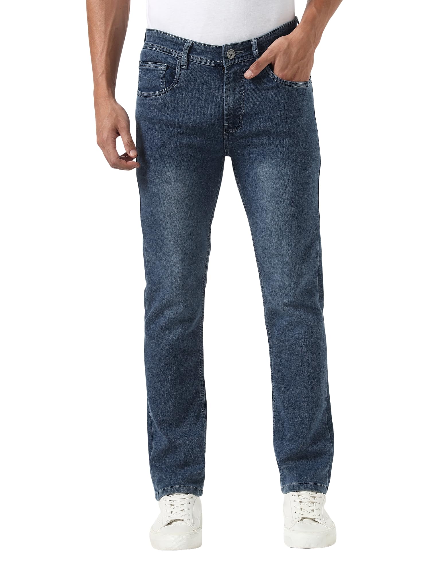 Men’s Stretch Denim Jeans | Regular Fit | Mid Rise | Soft & Comfortable | Everyday Casual Wear