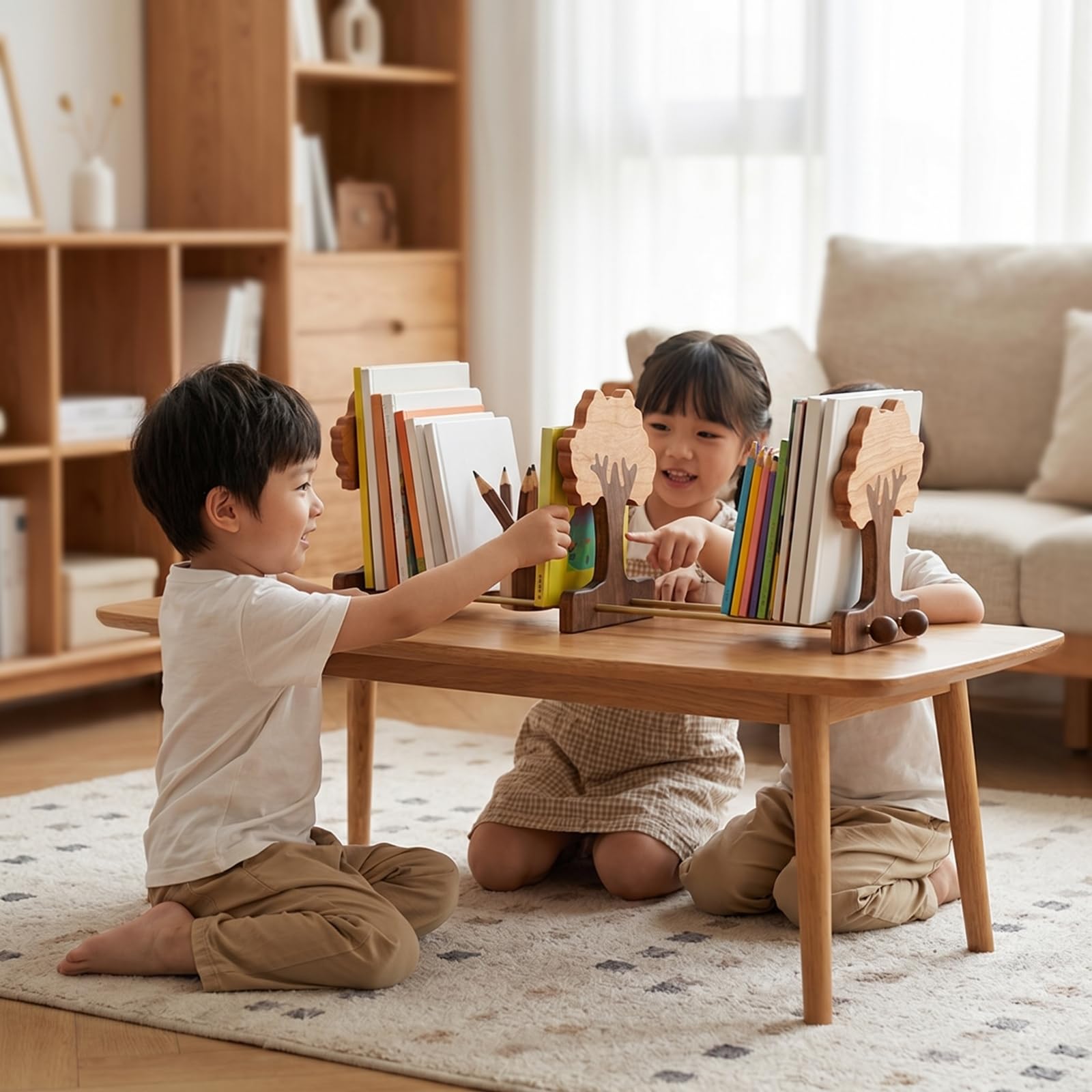 Sujeta Libros con Forma Estable Resisn Organizador para Estanría, style to 1