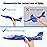2 Pack LED Light Airplane,17.5 Large Throwing Foam Plane,2 Flight Mode Glider Plane,Flying Toy for Kids,Gifts for 3 4 5 6 7 8 9 Years Old Boy,Outdoor Sport Toys Birthday Party Favors Foam Airplane