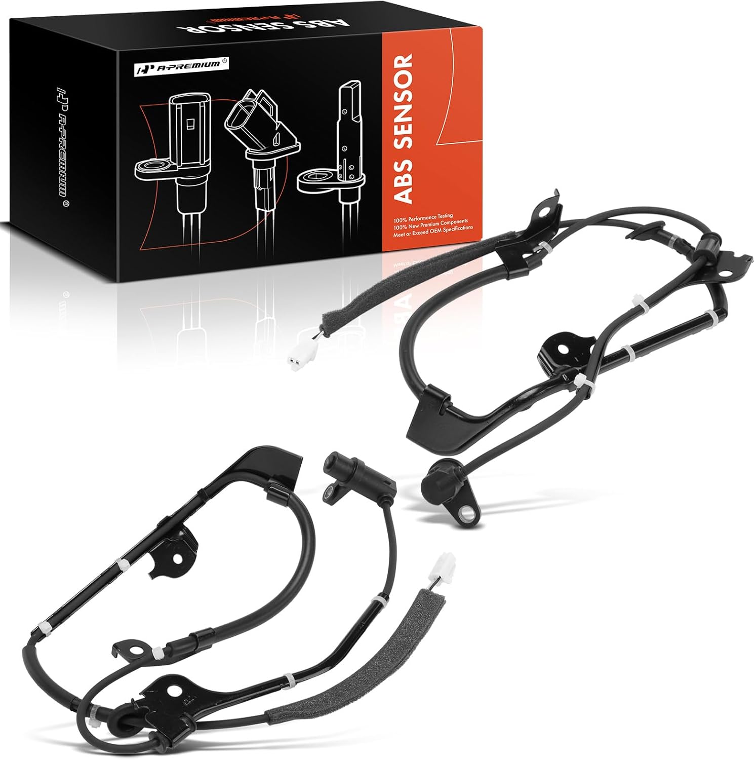 A-Premium 2PCS Rear ABS Wheel Speed Sensor Compatible with Toyota RAV4 2001 2002 2003 2004 2005 [AWD] Rear Driver & Passenger Side, Replace# 8954542030, 8954642030