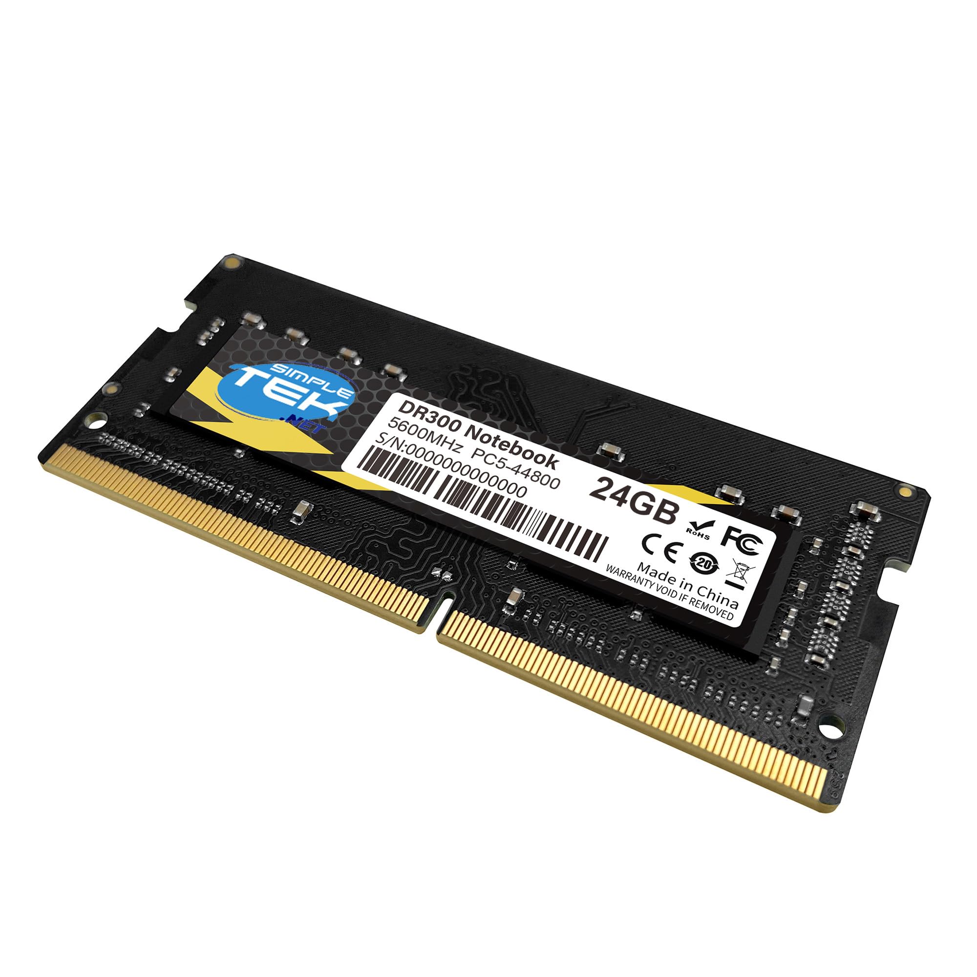 SIMPLETEK - Memoria RAM 24GB DDR5 5600 MHz - PC5-44800 - Modulo SODIMM per Notebook e PC All-in-One