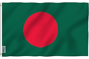 Revel in the Vibrant Tapestry of Bangladesh with Our Enchanting 3x5 Foot Flag