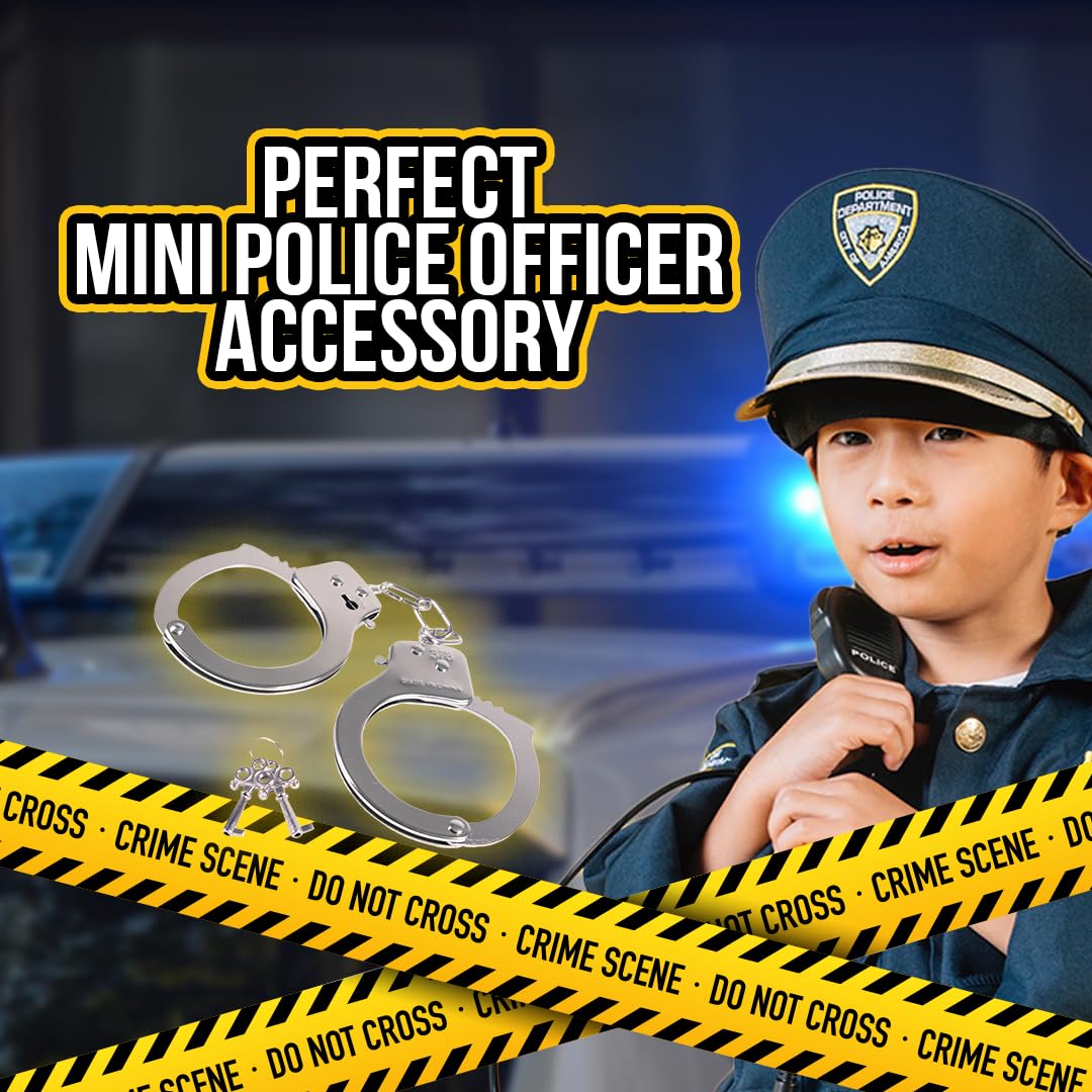 Accesorios para disfraz , esposas de metal 5