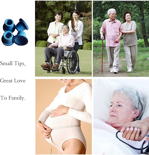 Miniatura 6 de Silla de ducha con patas de goma de repuesto, puntas de silla de ducha resistentes, puntas de caña de goma para silla de ducha, banco de ducha,