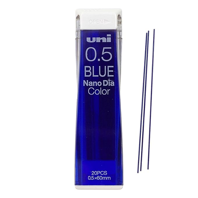 Uni Color Mechanical Pencil 0.5mm Lead, Nanodia, Blue, 0.5mm Lead.5 Mm [Blue] Core 202NDC. 33