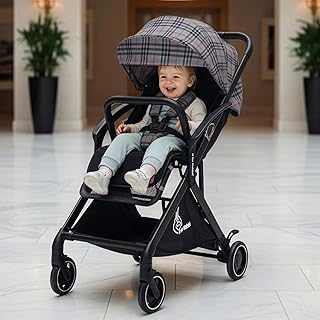 R for Rabbit Street Smart Aero Light Weight Newborn Baby Stroller|Aluminum Frame Pram with One Hand Collapsible Fold|Trave...