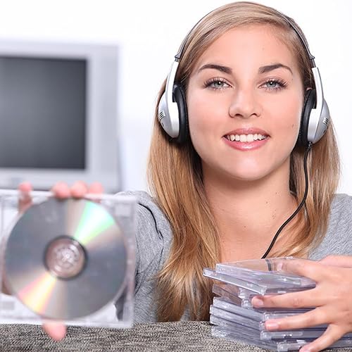 Miniatura 6 de QZONELIFE 12pcs CD DVD Clear Slim Cases, Standard Single Clear CD Case, Transparente Forma Cuadrado Disco Clam Shell