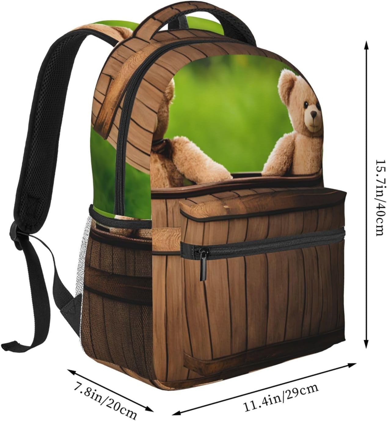 (Toy Cloth Bear) Laptop Backpack Purse For Women Men Travel Bag Casual Daypack With Compartment And Multiple Pockets image 2