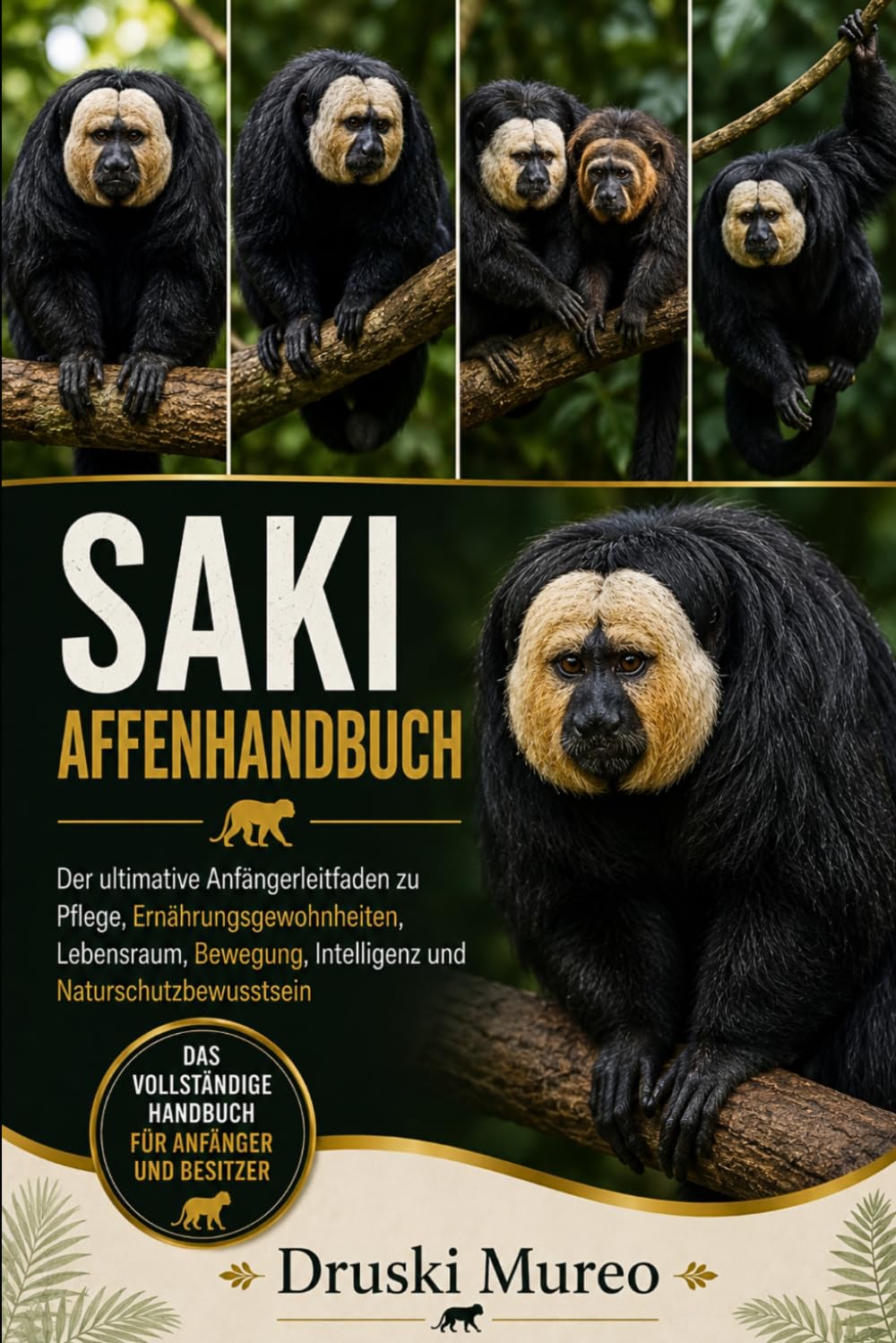 SAKI-AFFENHANDBUCH: Der ultimative Anfängerleitfaden zu Pflege, Ernährungsgewohnheiten, Lebensraum, Bewegung, Intelligenz und Naturschutzbewusstsein