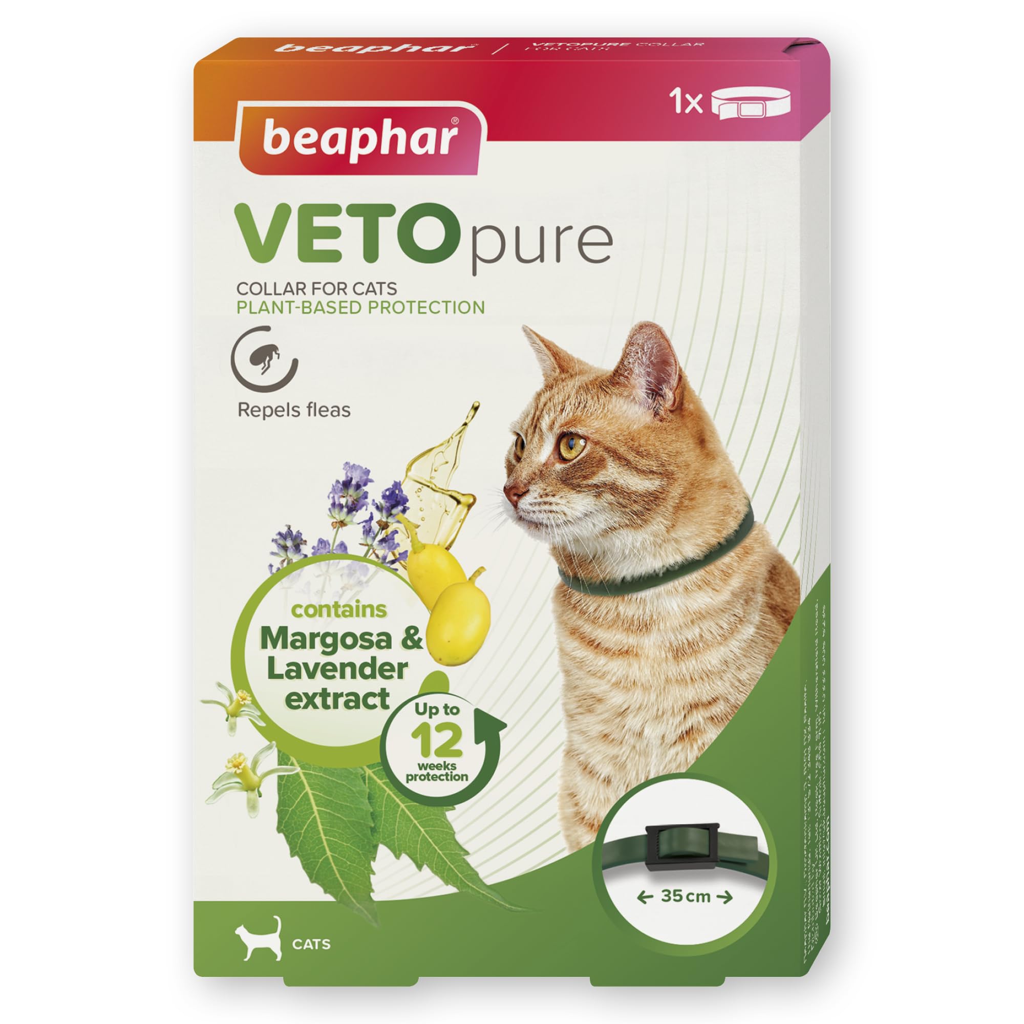 Beaphar Vetopure Flea Repellent Collar For Cats 35Cm