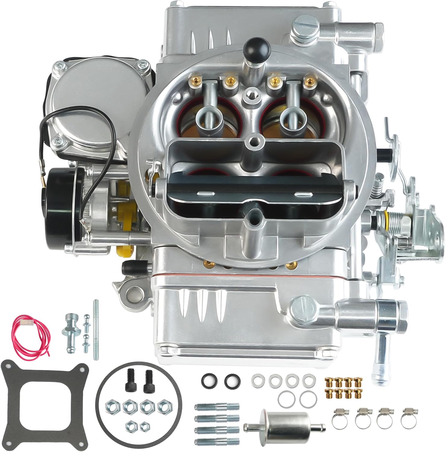 BR-67270 Carburetor 600 CFM 4-Barrel (4150) - Vacuum Secondary & Electric Choke, Compatible with Holley Brawler Quick Fuel, Direct Replacement for Dodge Ford GM Chrysler V8 Engines