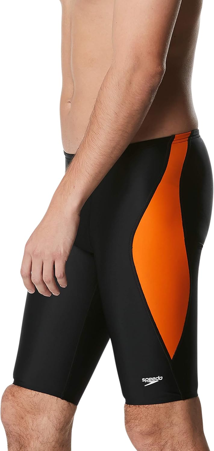 Speedo Mens Swimsuit Jammer Powerflex Eco Revolve Splice Team Colors