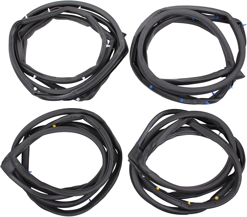 Kit de borrachas de vedação das portas ApplianPar para Honda Civic Sedan 2006–2011 – 4 unidades