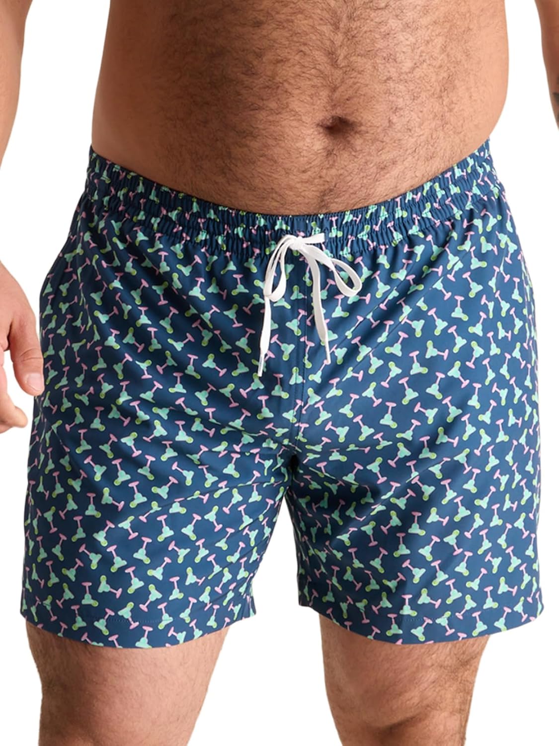 Chubbies Mens Swim Trunks – Mens Swim Shorts with 4-Way Stretch, 5.5” Beach Shorts with Elastic Waist, Drawstring,Mesh Lining