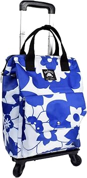 Kobe Liberal 903 Shopping Carry Backpack, Cart, Carry Bag, Side Press, Carry-On Compatible, Finished Product Navy Flower