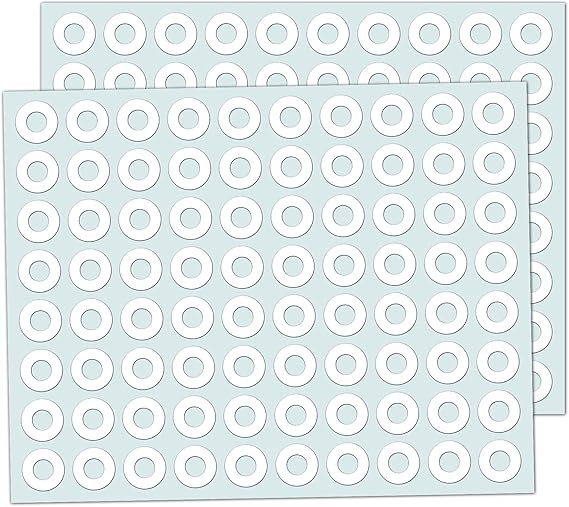 4000 Pack Hole Punch Reinforcement Stickers Rings White Amazon.co